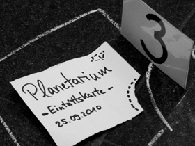 Eintrittskarte Planetarium